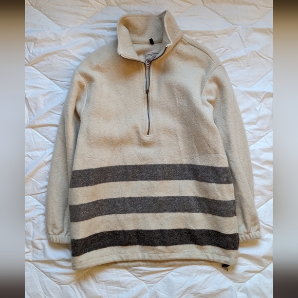 Woolrich Other - Woolrich • Vintage Striped Wool 1/2 Zip Pullover • SZ L
